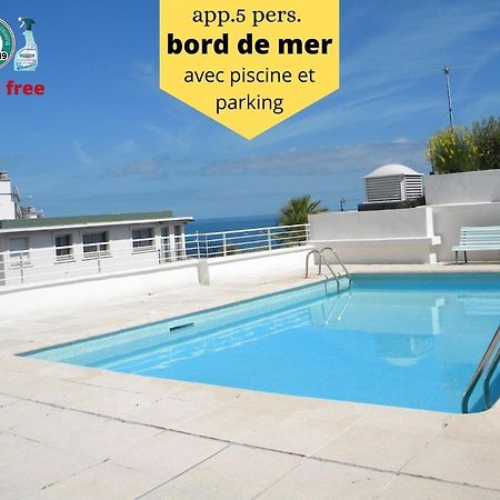 App Le Rocazur Avec Piscine Et Parking En Bord De Mer A 500M Du Centre Ville Menton Exteriér fotografie