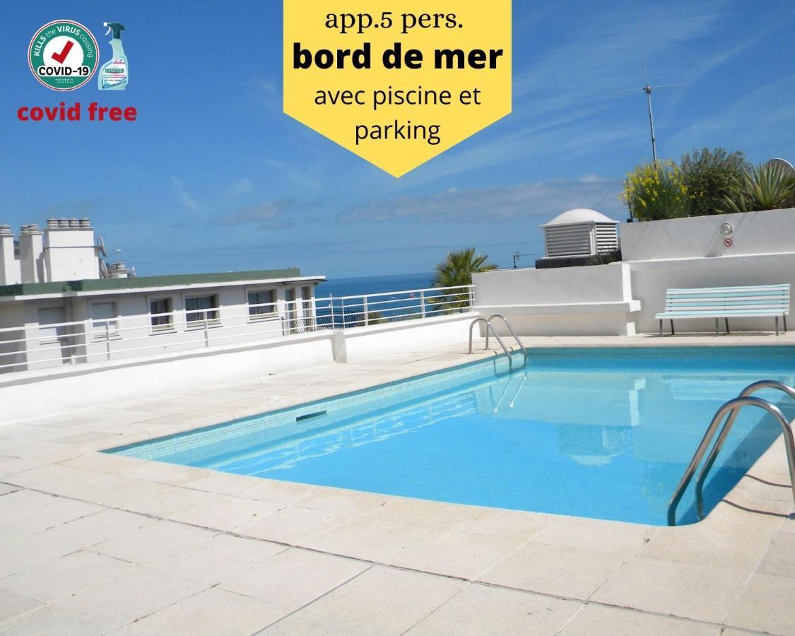 App Le Rocazur Avec Piscine Et Parking En Bord De Mer A 500M Du Centre Ville Menton Exteriér fotografie